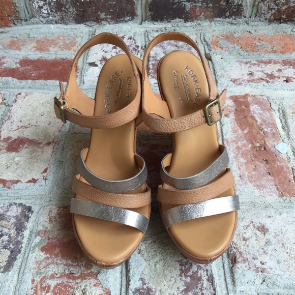 Kork Ease Tan Platform Wedge 8 - Picture 2 of 7